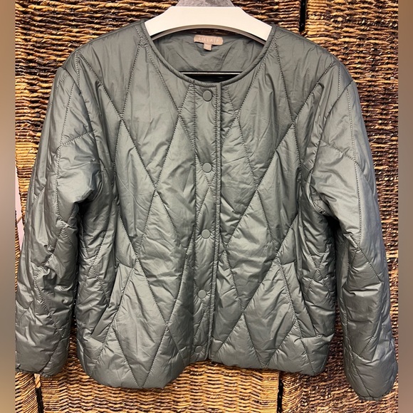 Lilla P- Women's Quilted‎ Green Jacket Size: Medium